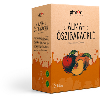 Simon gyümölcs alma-őszibaracklé 3000 ml