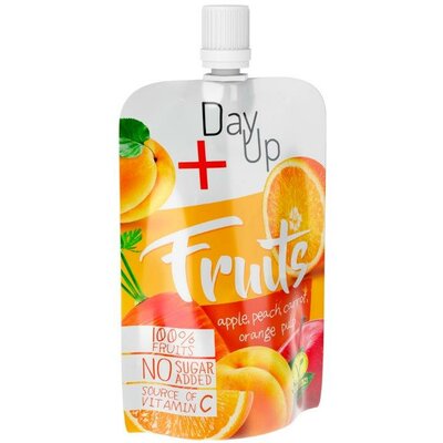 Day Up fruits almapüré barackkal, sárgarépával, narancsdarabokkal és c-vitaminnal 100 g