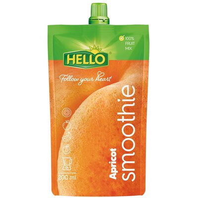 Hello smoothie sárgabarack gyümölcsturmix 200 ml