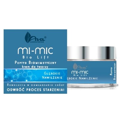 Ava mi-mic bio lift növényi botox arckrém biomimetikus peptiddel 50 ml