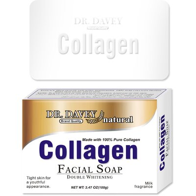 Dr. Davey natural kollagénes hidratáló hatású arctisztító szappan 100% tiszta kollagénből 100 g