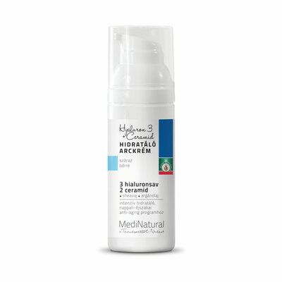 Medinatural hyaluron 3+ceramid hidratáló arckrém 50 ml