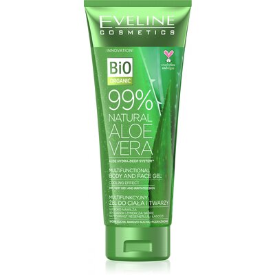 Eveline multifunkcionális test- és arcgél 99% természetes aloe verával 250 ml