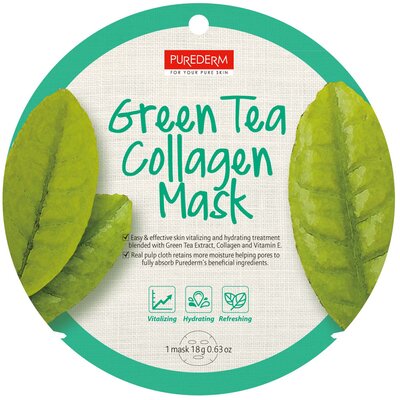 Purederm green tea zöld teás fátyolmaszk 1 db