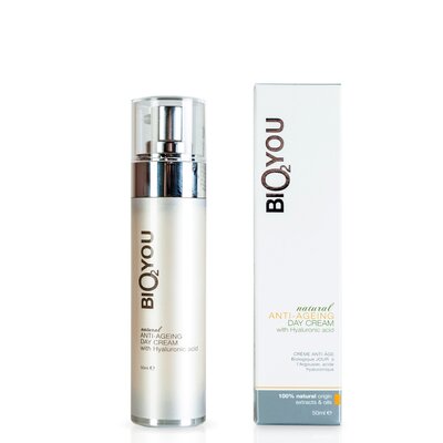 Bio2you natúr homokt anti-ageing nappali arckrém hialuronsav 50 ml