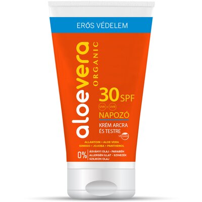 Alveola aloe vera eredeti spf30 napozó krém arcra és testre 150 ml