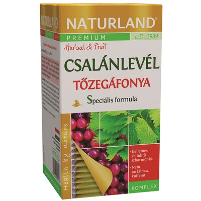 Naturland csalánlevél tőzegáfonya tea 20x1,2g 24 g