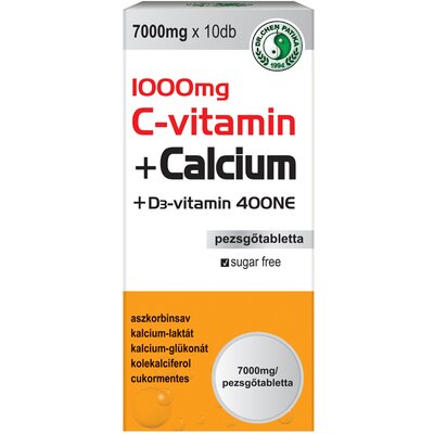 Dr.chen 1000mg c-vitamin+170mg kalcium+400ne d3-vitamin pezsgőtabletta 10 db