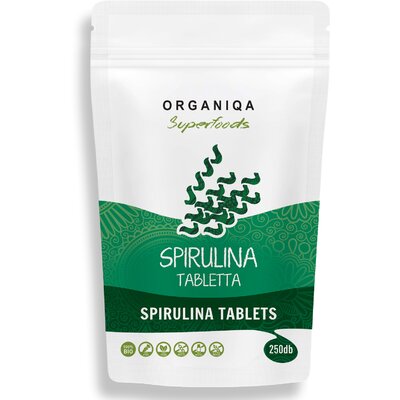 Organiqa bio spirulina tabletta 250 db