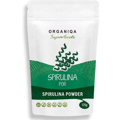 Organiqa bio spirulina por 100% nyers 125 g