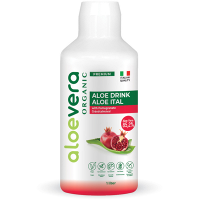 Alveola aloe vera organic prémium ital gránátalmával 1000 ml