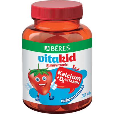 Béres vitakid kalcium+d3 vitamin gumivitamin 30 db