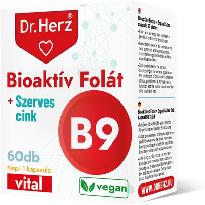 Dr.herz bioaktív folát+szerves cink kapszula 60 db