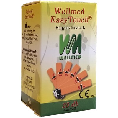 Wellmed easytouch húgysav tesztcsík 25 db