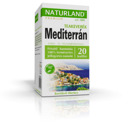 Naturland mediterrán gyógy- és fűszernövény teakeverék 20x1,5g 30 g