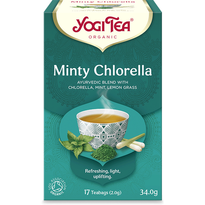 Yogi bio tea mentás tea chlorella algával 17 db 34 g