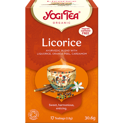 Yogi bio tea édesgyökér egyiptomi fűszeres 17x1,8g 31 g