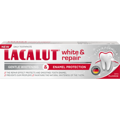 Lacalut fogkrém white & repair 75 ml