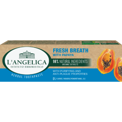 Langelica herbal fogkrém fresh breath papaya 75 ml