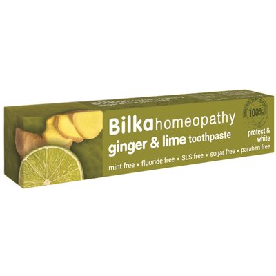 Bilka homeopátiás fogkrém gyömbér-lime fehérítő 75 ml