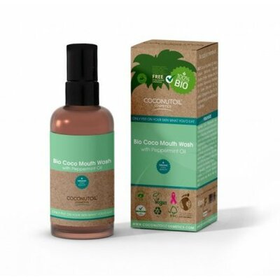 Coconutoil cosmetics bio coco szájvíz borsmentával 100 ml