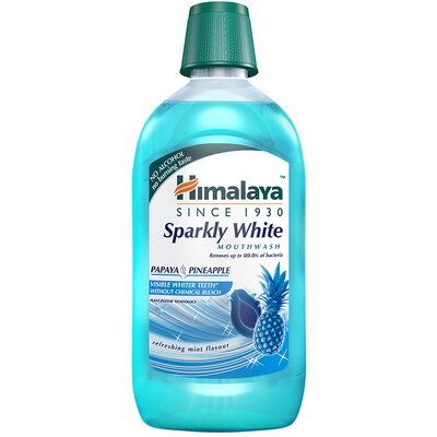 Himalaya sparkly white gyógynövényes fogfehérítő szájvíz 450 ml