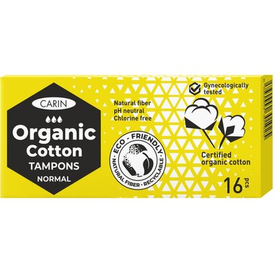 Carin organic cotton normál tampon 16 db