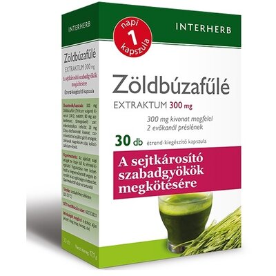 Interherb napi1 zöldbúzafűlé extraktum kapszula 30 db