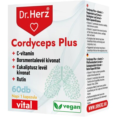 Dr.herz cordyceps plus+c-vitamin kapszula 60 db