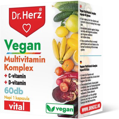 Dr.herz vegan multivitamin komplex kapszula 60 db