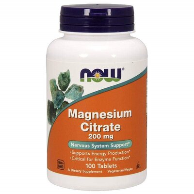 Now magnesium citrate tabletta 200 mg 100 db