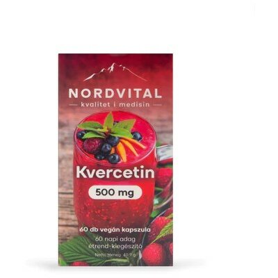 Nordvital kvercetin 500mg vegán kapszula 60 db