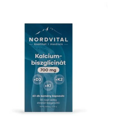 Nordvital kalcium-biszglicinát 75mg kapszula 60 db