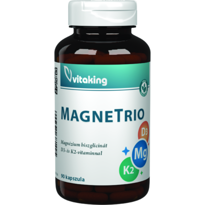 Vitaking magne trio mg+k2+d3-vitamin kapszula 90 db