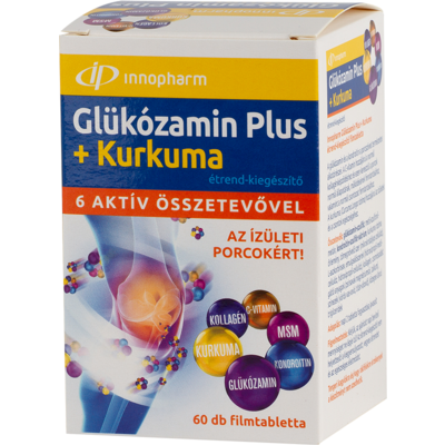 Innopharm glükózamin plus kurkuma filmtabletta 60 db