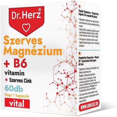 Dr.herz szerves magnézium+b6+szerves cink kapszula 60 db