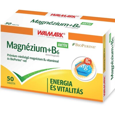 Walmark magnézium +b6 vitamin aktív 50 db