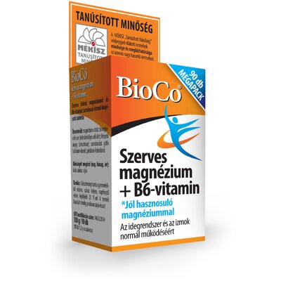 Bioco szerves magnézium b6-vitamin tabletta 90 db