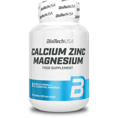 Biotech calcium-zinc-magnesium tabletta 100 db