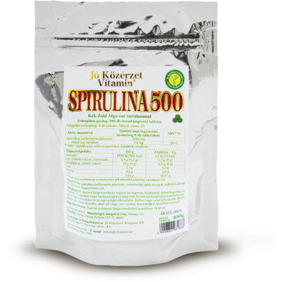 Jó Közérzet spirulina 500 kék-zöld alga 200 db