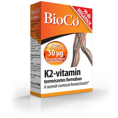 Bioco k2 vitamin tabletta 90 db