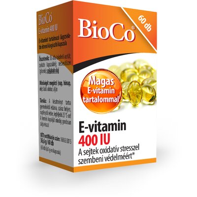 Bioco e-vitamin 400 iu 60db kapszula 60 db