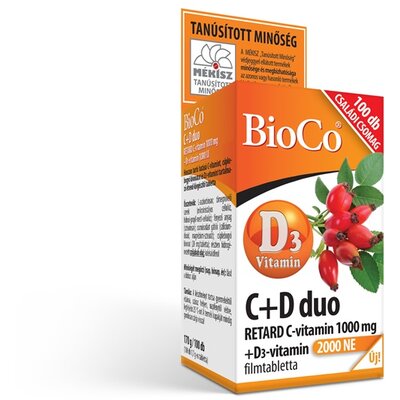 Bioco c+d duo 2000ne családi csomag filmtabletta 100 db