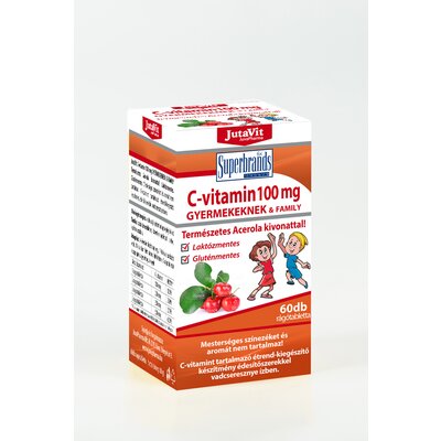 Jutavit c-vitamin 100mg gyerek és family acerola kivonattal 60 db