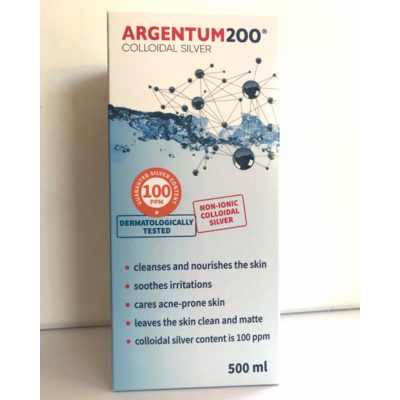 Argentum2000 ezüstkolloid 100ppm 500 ml