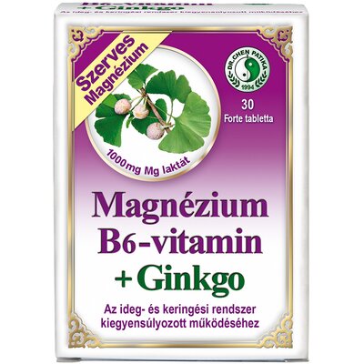 Dr.chen magnézium b6-vitamin+ginkgo forte tabletta 30 db