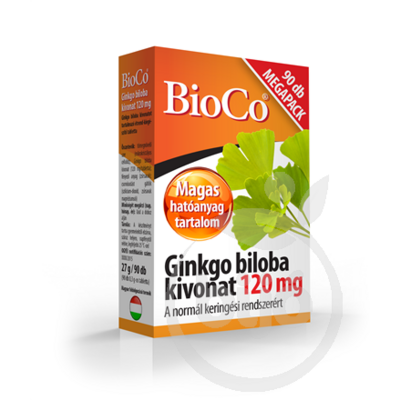 Bioco ginkgo biloba tabletta 120mg 90 db