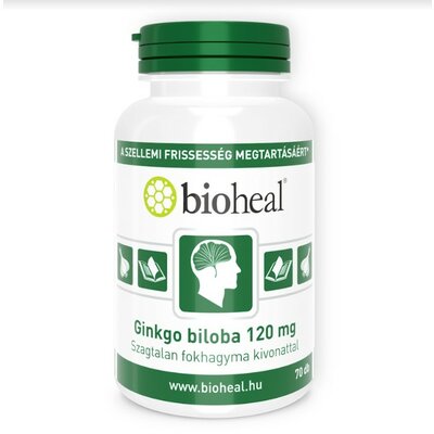 Bioheal ginkgo biloba 120 mg+fokhagyma kivonat 70 db