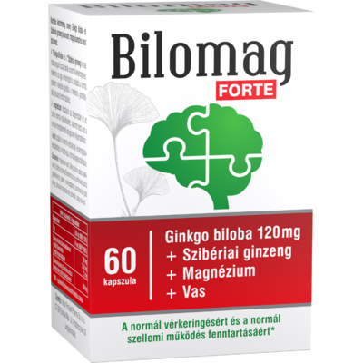 Bilomag forte 120mg gingko biloba kivonatot tartalmazó étrend-kiegészítő kapszula 60 db