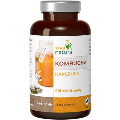 Viva natura kombucha étrend-kiegészítő kapszula 60 db